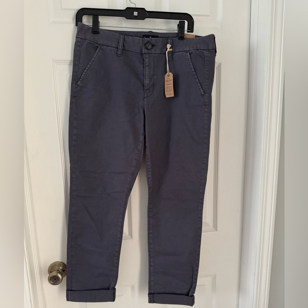 American Eagle Outfitters Charcoal Stretch Pants Size 10 Short NWT